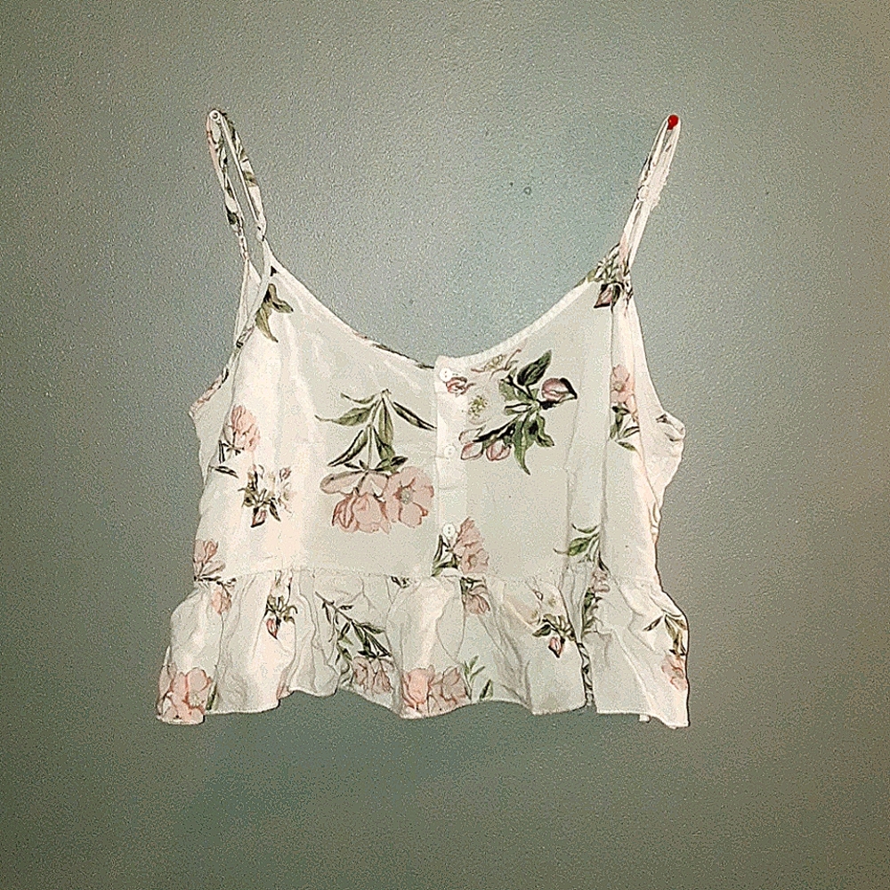 A flowerd crop top